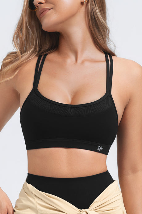 Anywhere™ No-Slip Crisscross Straps Removable Cups Yoga Bra | Women's Light Support Sports Bra Best For Yoga, HIIT