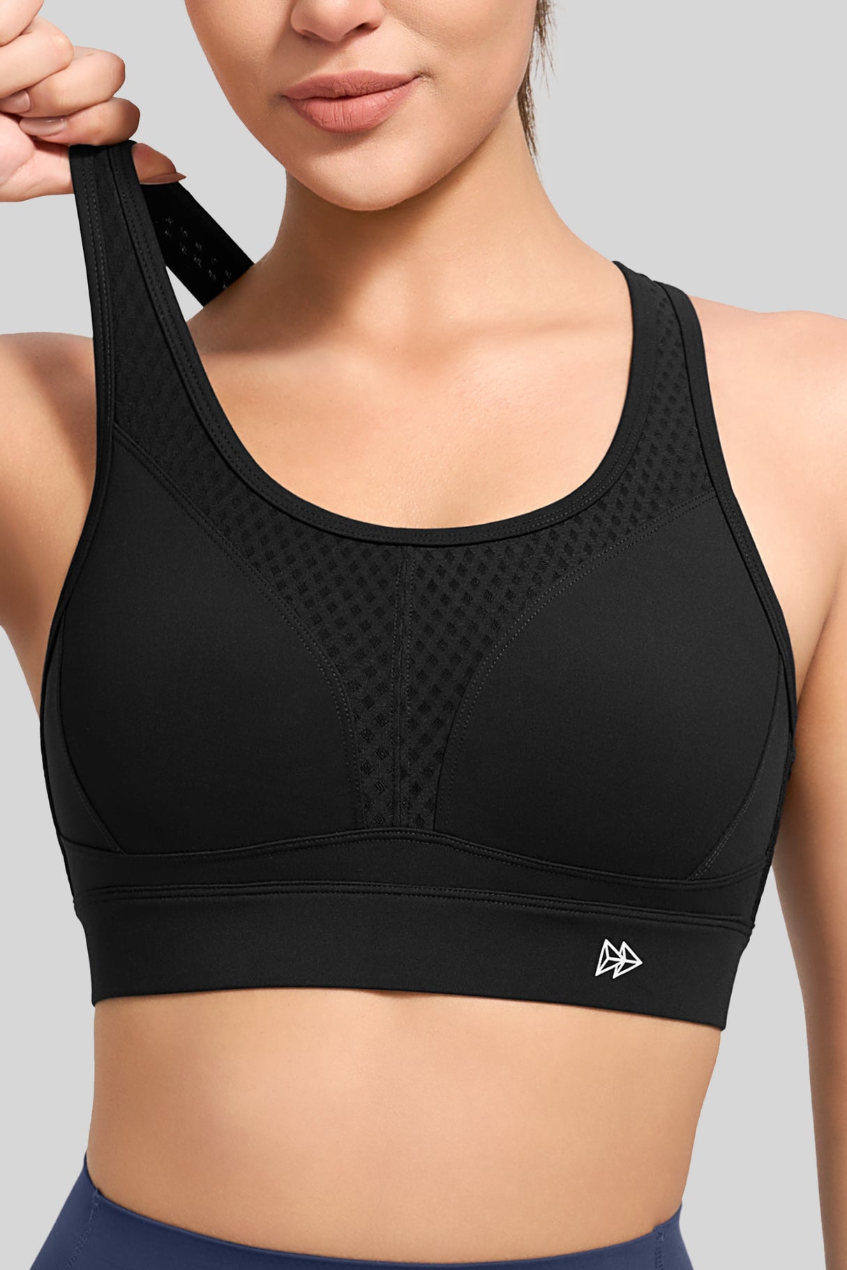 Power™ Butterfly Back Mesh Breathable Running Bra| Women's High Support Sports Bra