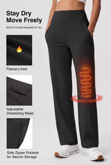 Shift™ Fleece-Lined Thermal Stretch Pants with Pockets  | Women's Sports Pants