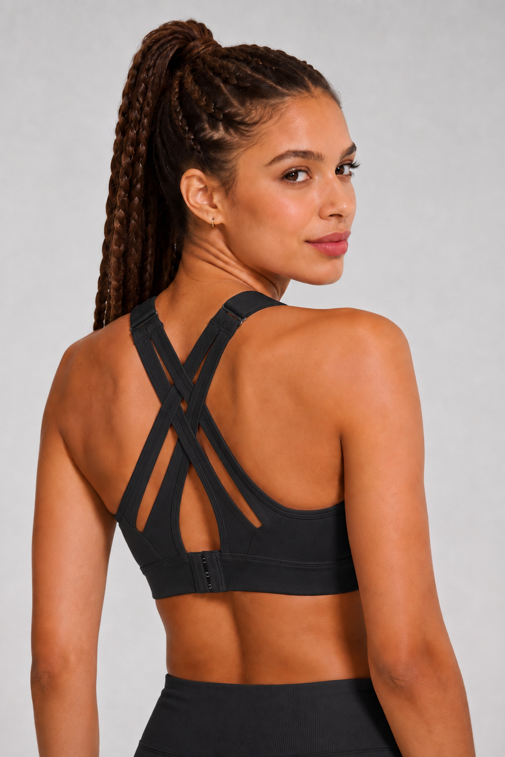 Power™ Adjustable Crisscross Padded Running Bra | Women's High Support Sports Bra