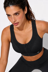 Reggiseno sportivo Power Grid Mesh con cerniera frontale | Reggiseno sportivo ad alto sostegno da donna