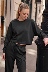 Anywhere™ Women's Cropped Batwing Sleeve Sweatshirt