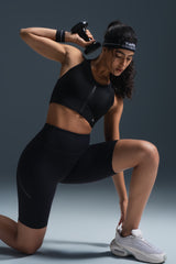 Sculpt Zip Mesh Racerback Vadderad Löpar-BH | Sport-BH med Högt Stöd för Damer