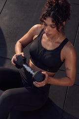 Power™ High-Support Cross-Back Mesh Zip-Front Sports Bra | High-Impact Bounce Control Without Flattening for Running, HIIT & Training