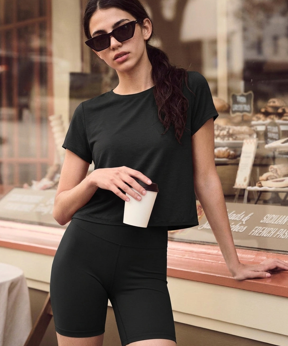 Anywhere Lightweight Soft Relaxed-Fit Cropped Training Tee | Women's Sports T-shirt