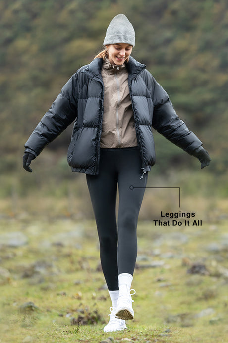 Sculpt™ Four-way Stretch Fleece Lined Leggings 26''| Women's High Support Leggings