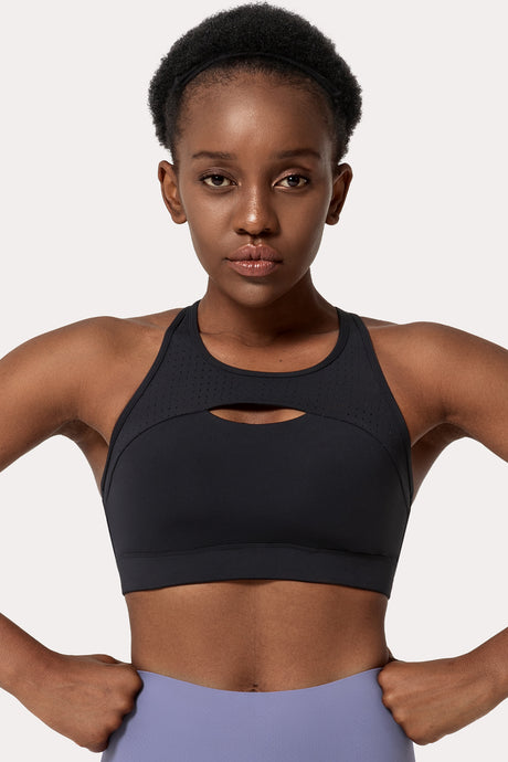 Enfold™ Airflow Cross Back High Support Running Bra | Women's High Support Sports Bra (Plus Size)