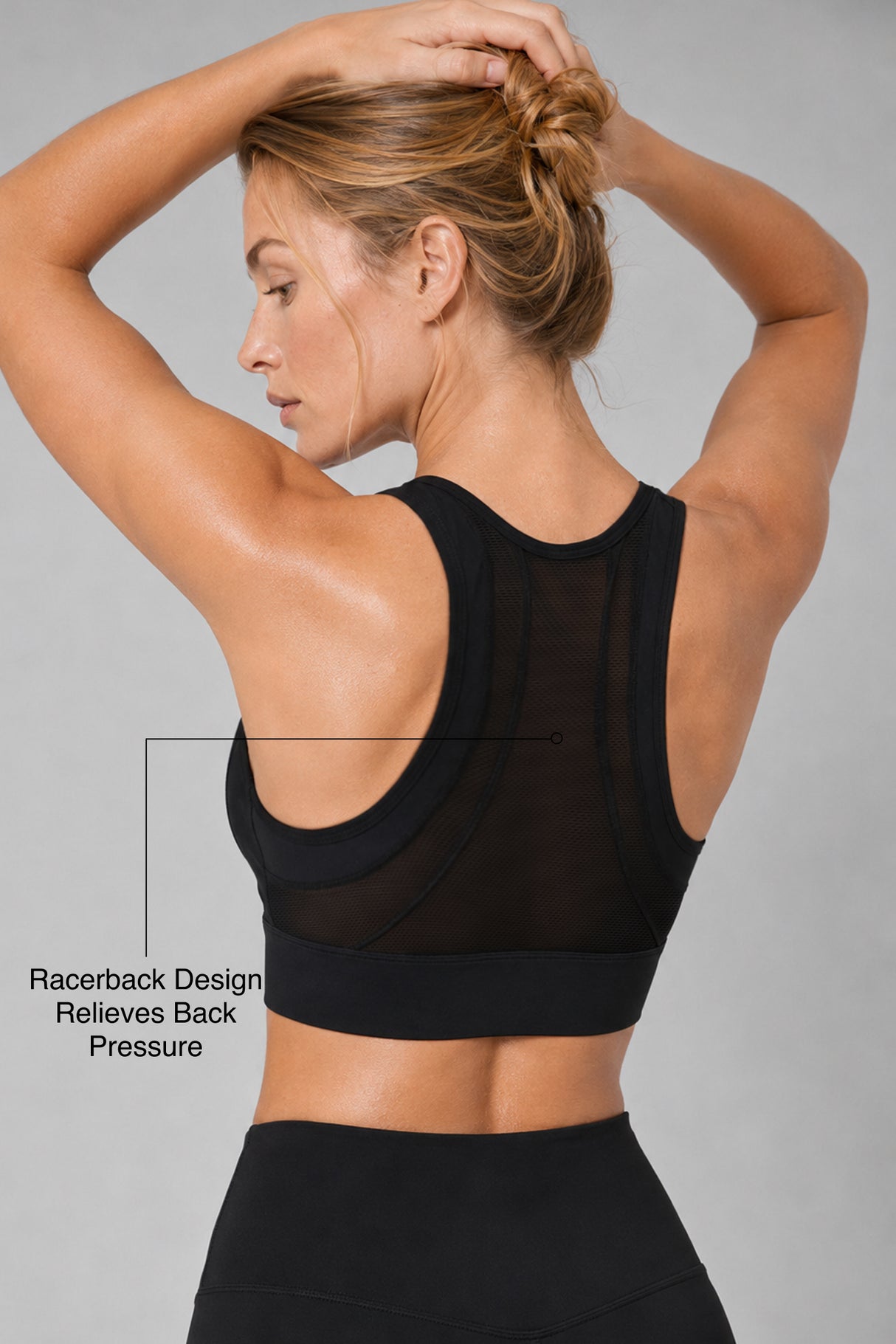Sculpt™ Zip Front Breathable Racerback High Support Running Bra | Women's High Support Sports Bra