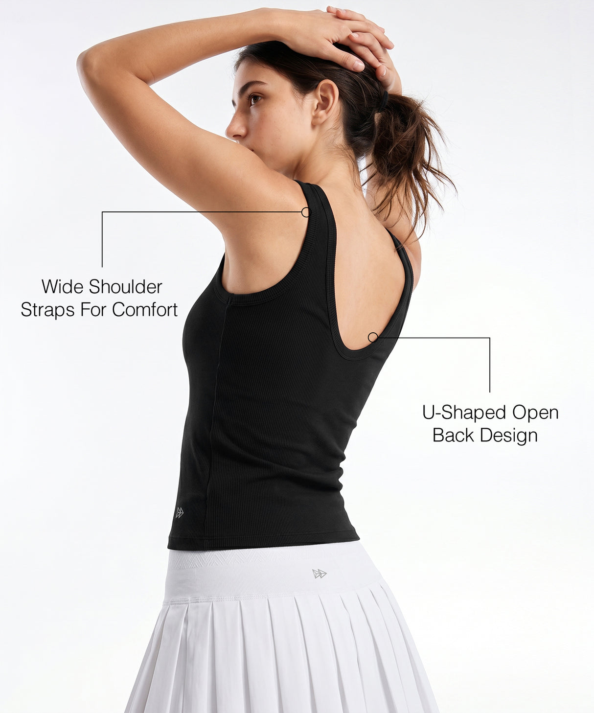 Anywhere Built-In Fixed Cups Tank For Daily Yoga | Women's Sports Tank For Yoga & Daily