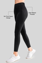 Echo löparleggings med hög midja och rumplyftande 66 cm | Damleggings med högt stöd