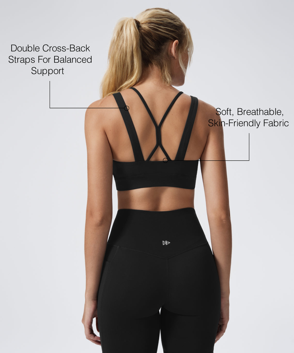 Anywhere Cross-back Soft Fixed Cups Yoga Bra | Women's Light Support Sports Bra Best For Yoga, HIIT