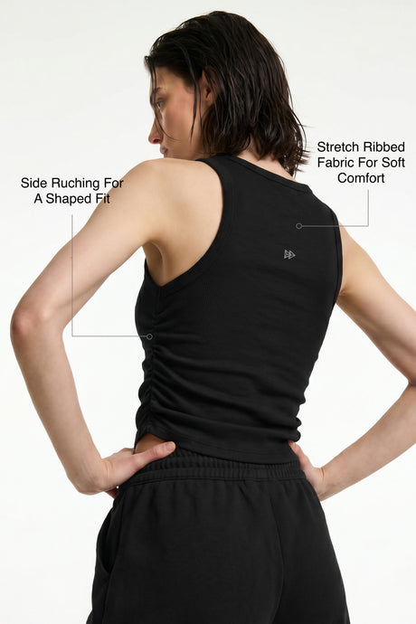Anywhere™ Built-In Cups Stretch Ribbed Tank | Women's Sports Tank For Yoga & Daily - image 8