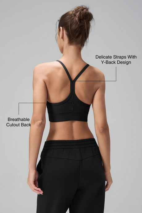 Anywhere Y-Back Design Insydda Yoga-BH med Vadder | Sport-BH med Lätt Stöd för Damer