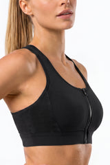 Power Breathable Racerback Stable High Support Sports Bra | High-Impact Support Best For Running, HIIT & Training