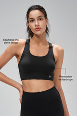 Shift™ Seamless Racerback Bra | Women's Medium Support Sports Bra