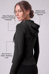 Shift™ Fleece Water Resistant Stretchy Full Zip Jacket | Women's Sports Jacket