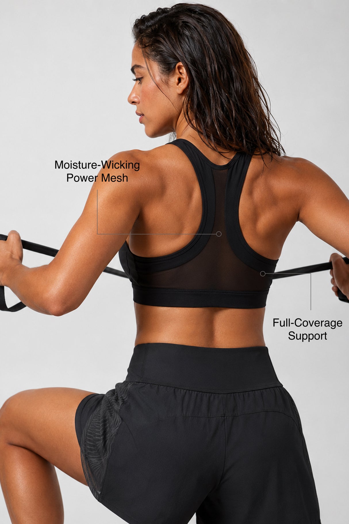 Enfold™ Zip Front Breathable Racerback High Impact Running Bra | Women's High Support Sports Bra