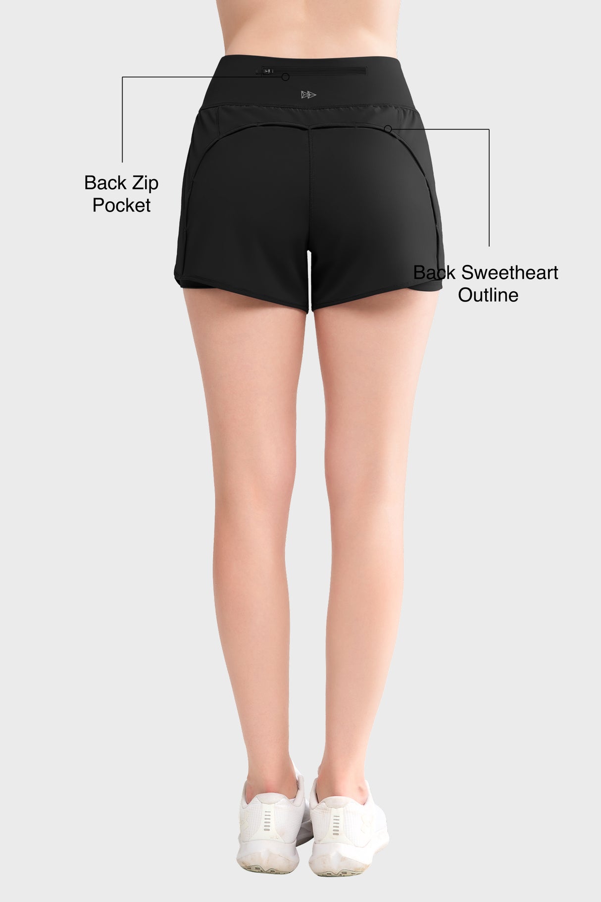 Shift Snabbtorkande träningsshorts i mesh med ficka 8,5 cm | Löparshorts för kvinnor