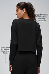 Anywhere™ Women's Cropped Batwing Sleeve Sweatshirt