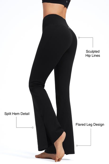 Anywhere™ High Waist Split Hem Flare Pants| Women's Light Support Pants