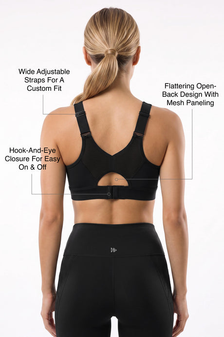 Power™ Flattering High-Support Mesh Sports Bra | High-Impact Bounce Control Without Flattening for Running, HIIT & Training - image 9