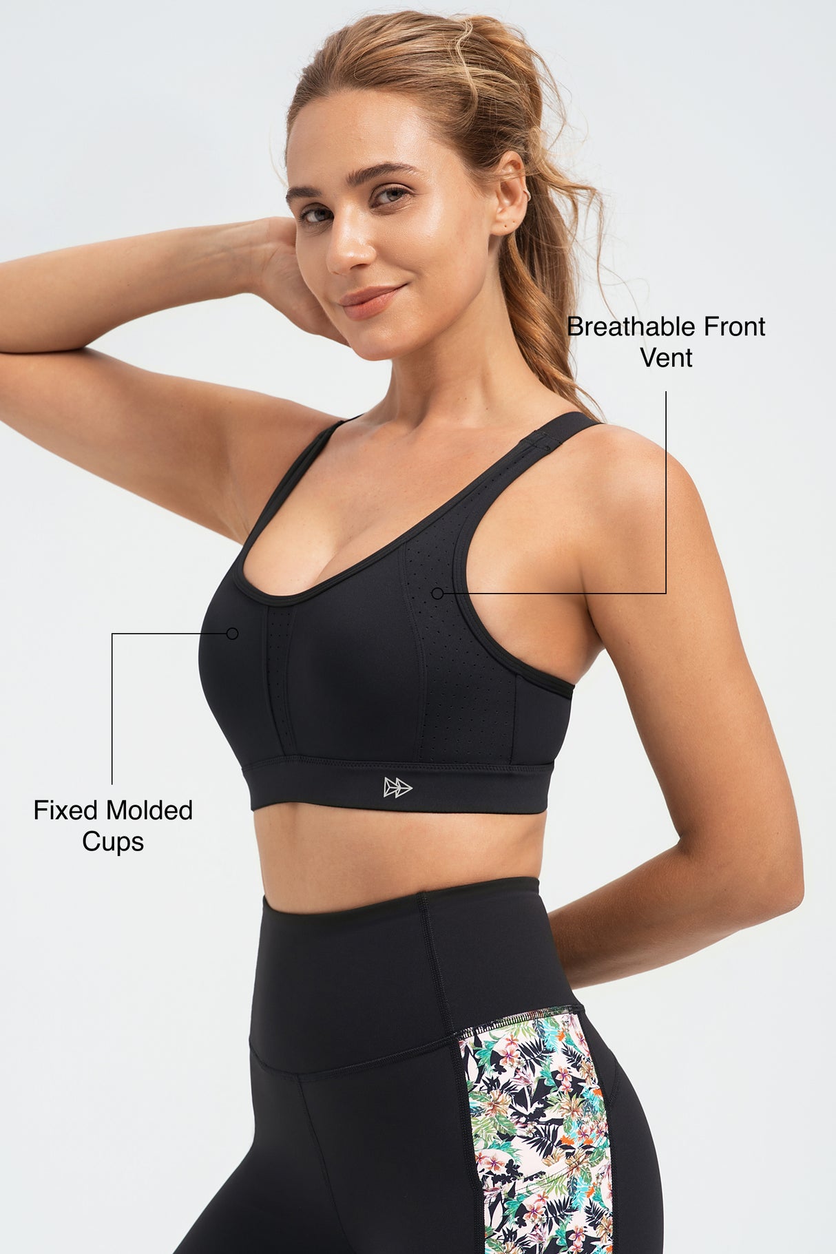 Power™ Adjustable Two Style Running Bra | Women's High Support Sports Bra