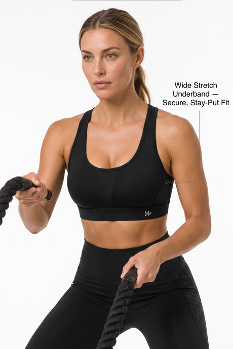 Power™ Flattering High-Support Mesh Sports Bra | High-Impact Bounce Control Without Flattening for Running, HIIT & Training - image 8