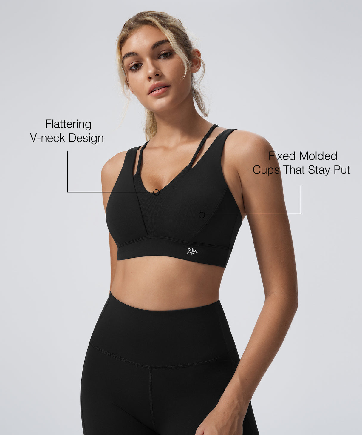 Anywhere Cross-back Soft Fixed Cups Yoga Bra | Women's Light Support Sports Bra Best For Yoga, HIIT