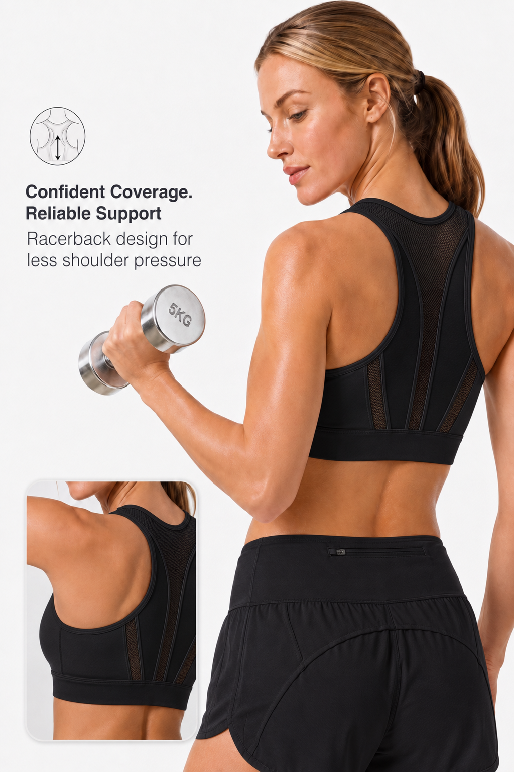 Enfold™ Zip-Front Breathable Racerback High-Support Bra for Larger Busts | Women's High Support Sports Bra