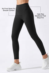 Echo™ High Rise Supportive No Front Seam Butt-Lifting Sports Leggings 25 Inch | Women's High Support Leggings