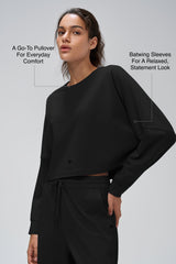 Anywhere™ Women's Cropped Batwing Sleeve Sweatshirt