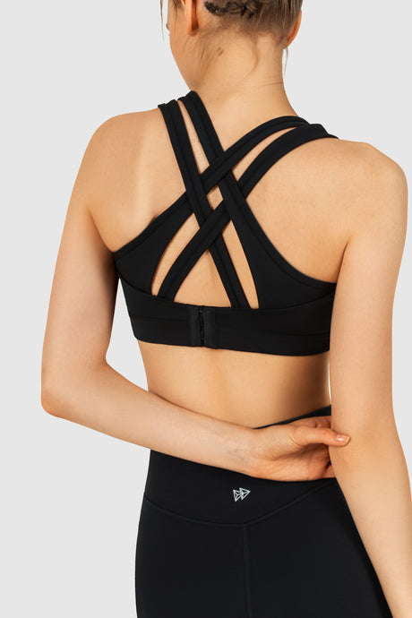 Echo™ Cross Back Padded Running Bra | Women's High Support Sports Bra