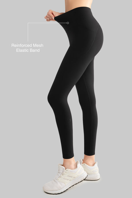 Enfold™ High-Waisted Butt Lifting Running Leggings 24”| Women's High Support Leggings