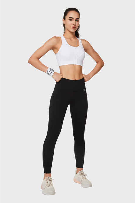 Hög midja, skulpterande fitnessleggings för gym, 26,5/28 tum | Damleggings med högt stöd