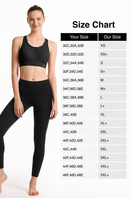 Power™ Front Zip Full Coverage Racerback Mesh Running Bra | Women's High Support Sports Bra