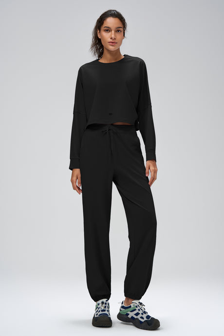 Anywhere™ Women's Cropped Batwing Sleeve Sweatshirt - image 10