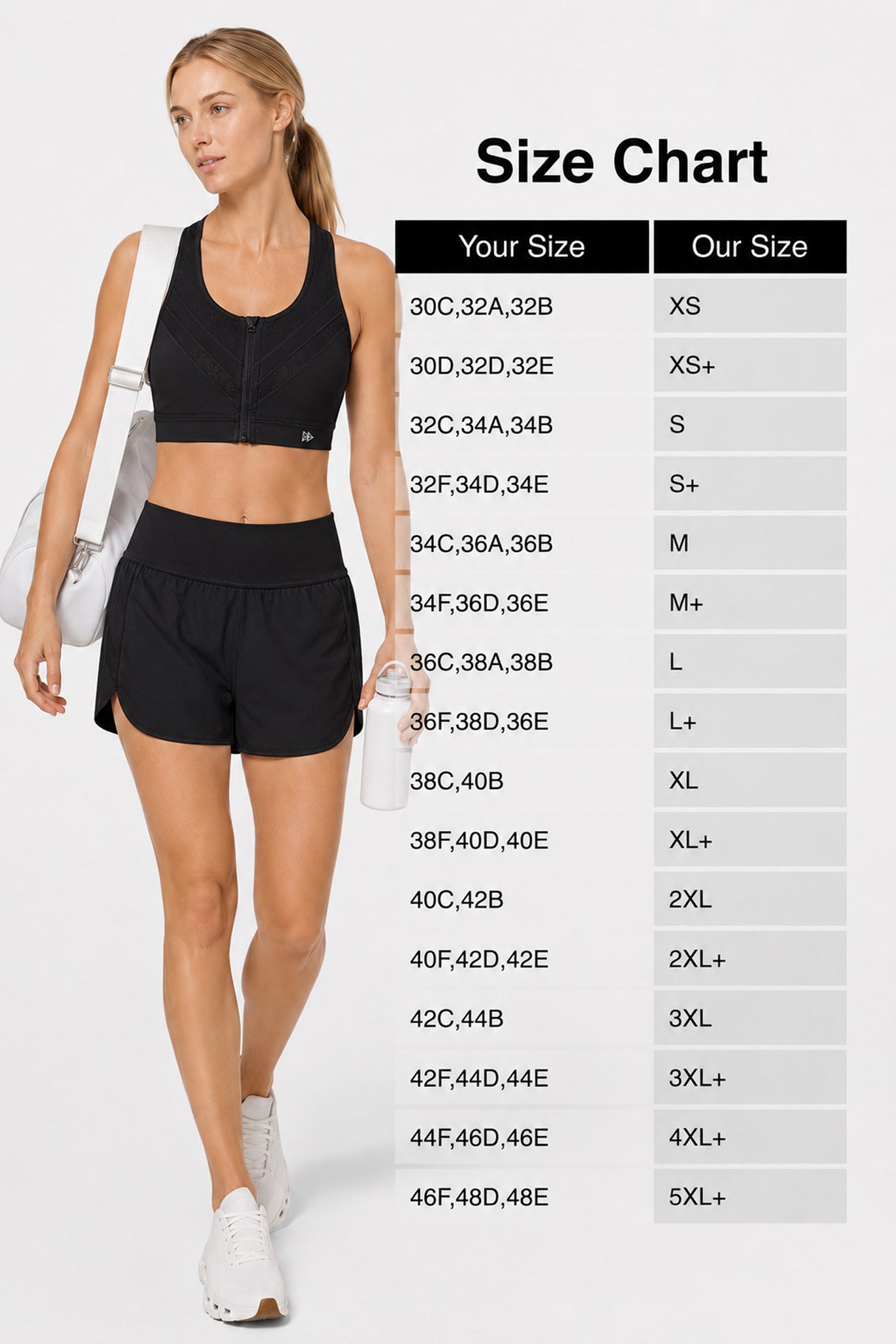 Enfold™ Zip-Front Breathable Racerback High-Support Bra for Larger Busts | Women's High Support Sports Bra