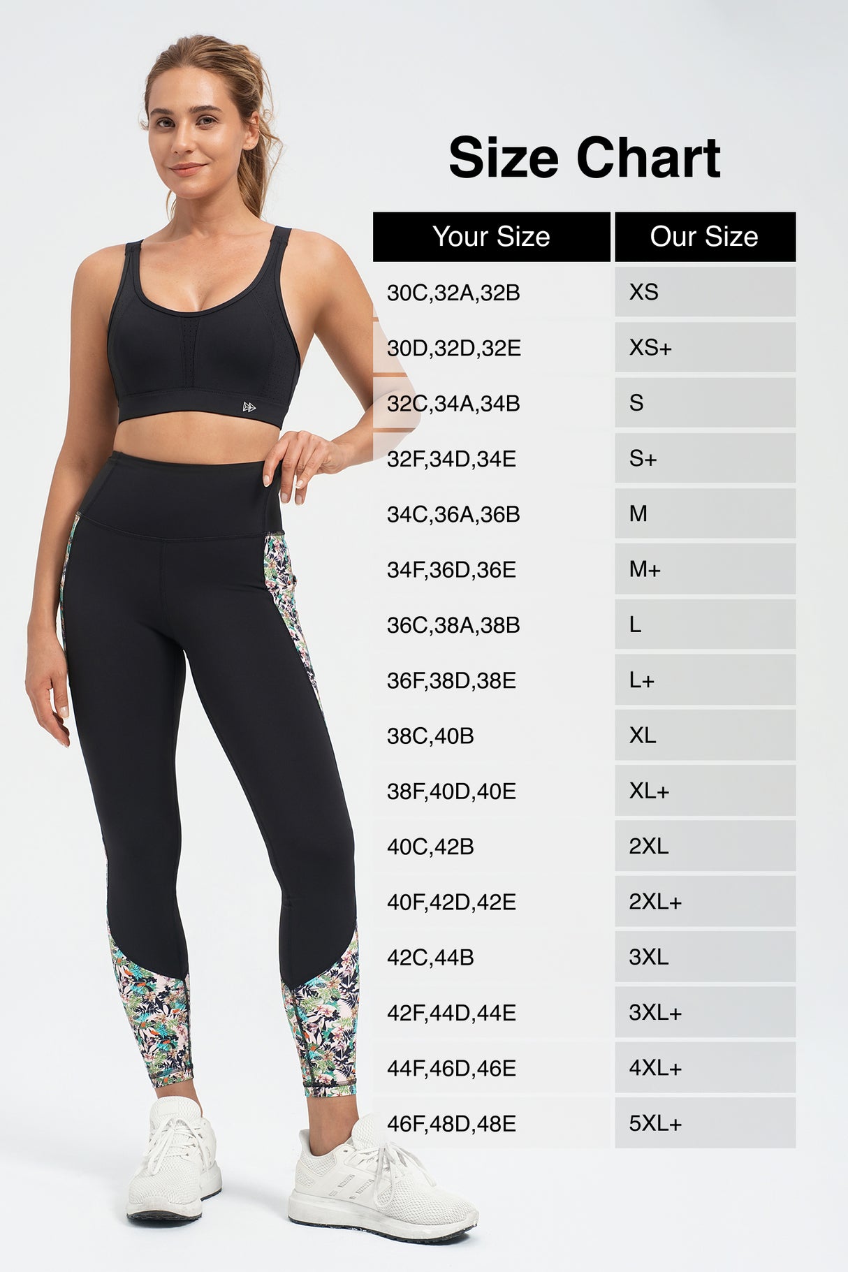 Power™ Adjustable Two Style Running Bra | Women's High Support Sports Bra