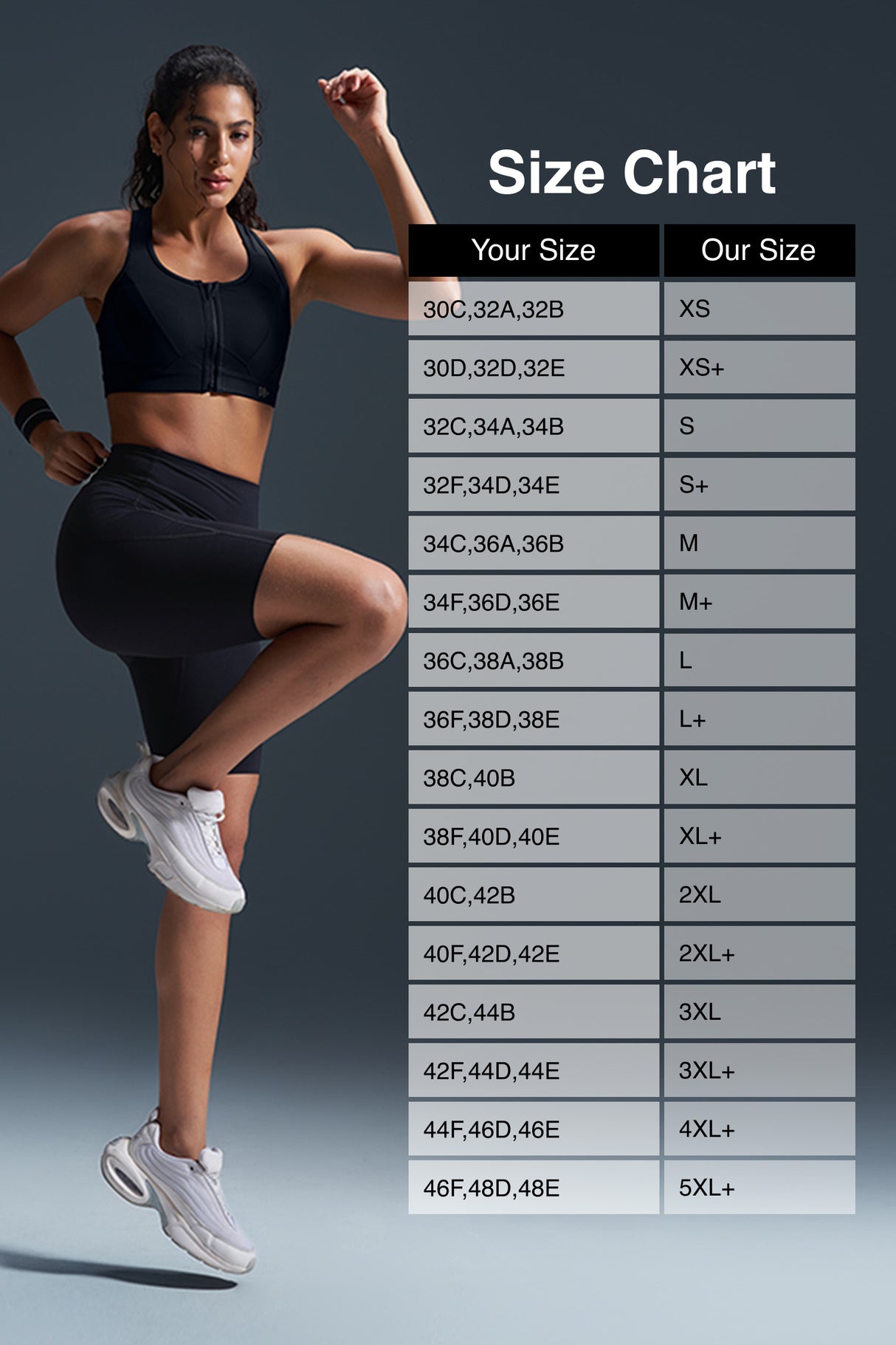 Enfold™ Zip Front Breathable Racerback High Impact Running Bra | Women's High Support Sports Bra