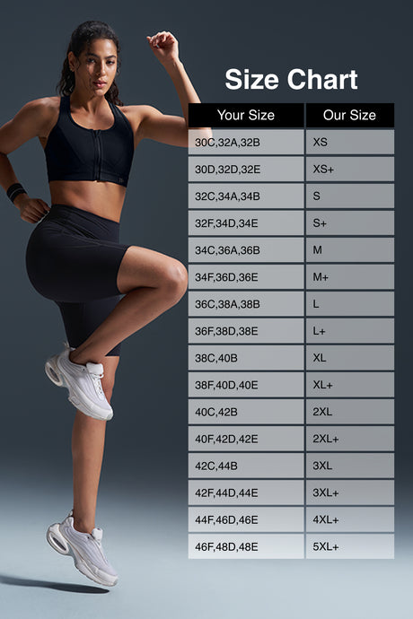Enfold™ Zip Front Breathable Racerback High Impact Running Bra | Women's High Support Sports Bra