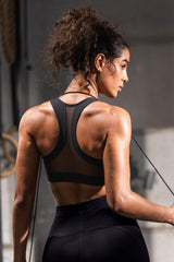 Enfold™ Zip Front Breathable Racerback High Impact Running Bra | Women's High Support Sports Bra