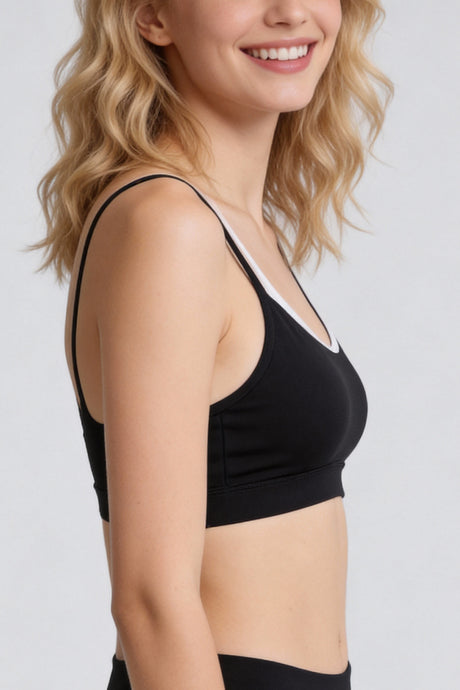 Anywhere™ Double Straps Removable Cups Mesh Yoga Bra | Women's Light Support Sports Bra