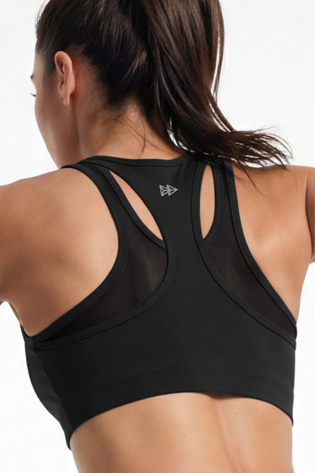 Echo™ Zip Front Air Flow Mesh Full Coverage High Support Sports Bra | Women's High Support Sports Bra
