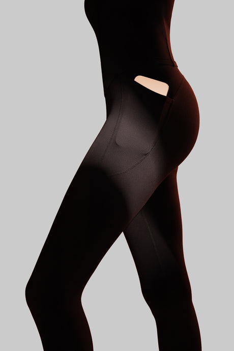 Enfold™ High-Waisted Butt Lifting Running Leggings 24”| Women's High Support Leggings