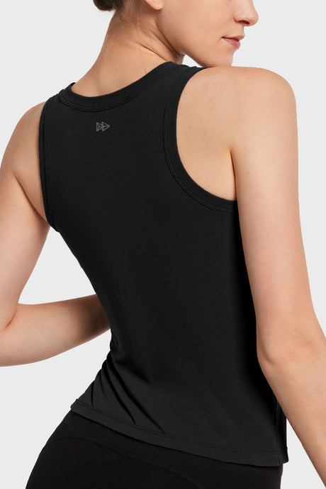 Camiseta de tirantes con escote en V y almohadillas integradas | Camiseta deportiva para mujer