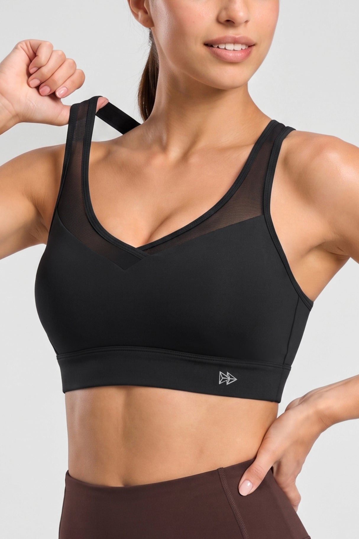 Shift™ Adjustable Straps Breathable Mesh High Support Sports Bra | High Support Bra With Adjustable Bounce-Control Support for Running, HIIT & Training