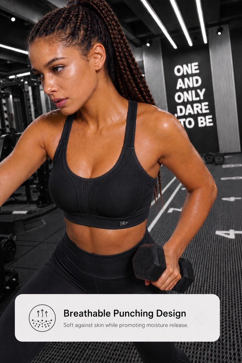 Power™ Adjustable Crisscross Padded Running Bra | Women's High Support Sports Bra