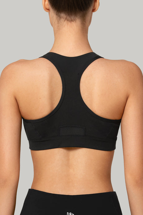 Enfold™ Zip Front Padded Running Bra | Women's High Support Sports Bra