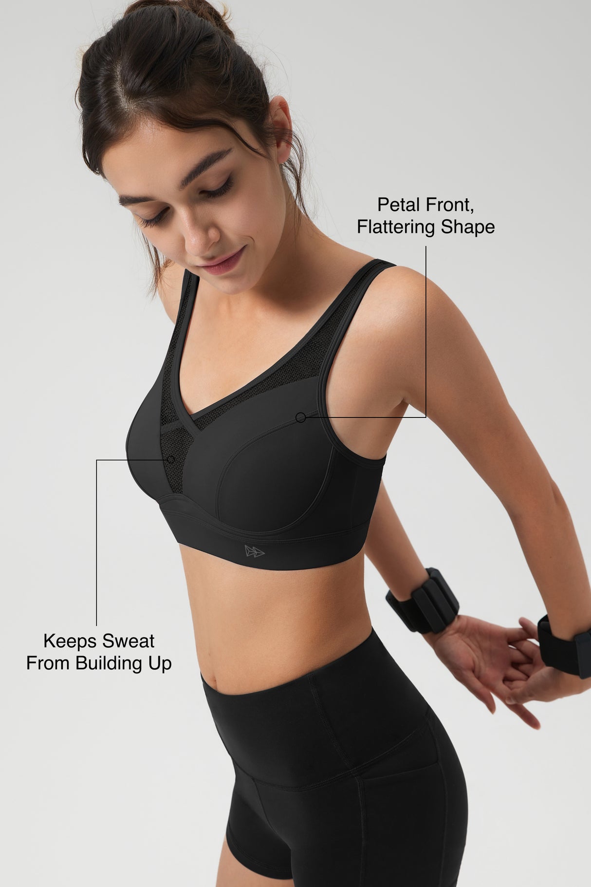 Shift Adjustable Strap Sports  Bra With Breathable Mesh, Sweat-Wicking, Sustainable | Medium-Impact Support Best For Running, HIIT, Yoga & Training