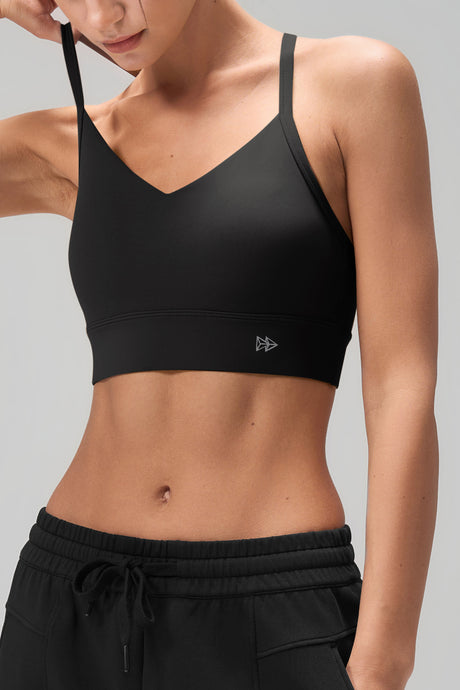 Anywhere Y-Back Design Insydda Yoga-BH med Vadder | Sport-BH med Lätt Stöd för Damer